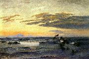 bruno liljefors Eiders at Sunrise oil